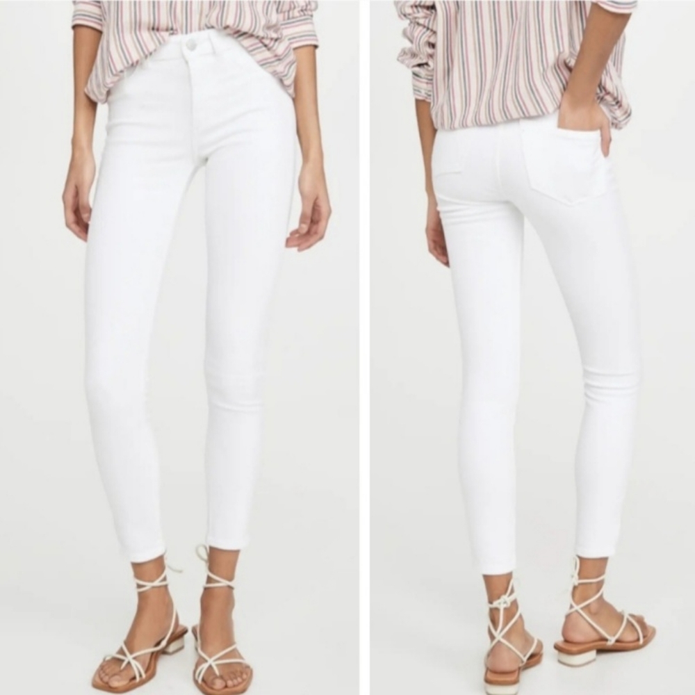 DL1961 Florence Porcelain White Skinny Denim Jean Size 31 Jeans NEW NWT
